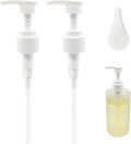 2PCS Pump Head Designed for OUAI 10 FL OZ Bottles, Compatible with OUAI Shampoo & Conditioner Bottles, OUAI Body Wash Bottle