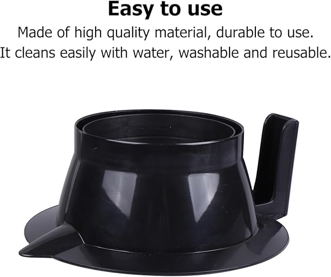 Lurrose 4pcs Hair Coloring Bowls Plastic Hair Mixing Bowls with Scale Color Mixing Tint Bowl Set for Hair Color Hair