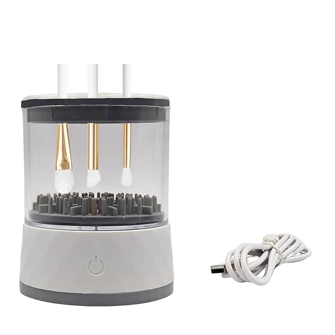 1PC Electric Makeup Brush Cleaner Machine, Portable Deep Clean Washer for Cosmetics Brushes, Fast & Easy Cleaning Tool