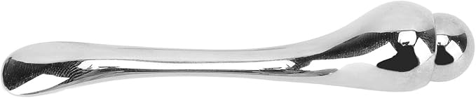 Semme Eye Cream Applicator Tool,Metal Eye Cream Applicator Roller Wand Stick, Silver Zinc Alloy Eye Cream Spatula Scraping Massage Tool for Reducing Puffiness Wrinkle Dark Circles