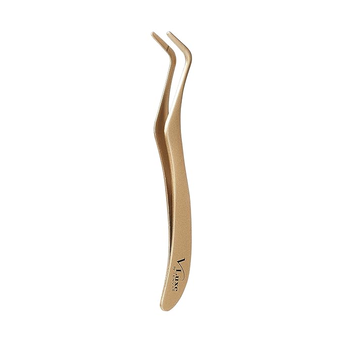 V Luxe Extended Collection Non Stick Lash Applicator Mistake-Proof Artificial Lash Placement – Ergonomically Designed Handle to Easily Build Your Featherlight Synthetic Reusable Eyelash Clusters