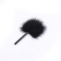 Easy Makeup Powder Puff -Soft Fluffy Turkey Villus, Craft, Natural Powder-Throwing Beauty Tool (Black)