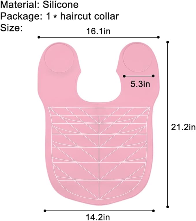 Silicone Hair Cutting Guide Collar - Waterproof Cutting Mat for Hair Stylist - Hair Cutting Cape