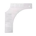 Beard Shaping Styling Tool with inbuilt Comb for Men, Men Beard Shaping Styling Template Comb Men's Beards Beauty Tool For Trimming Moustache Shave Comb Styling Tool(Silver)