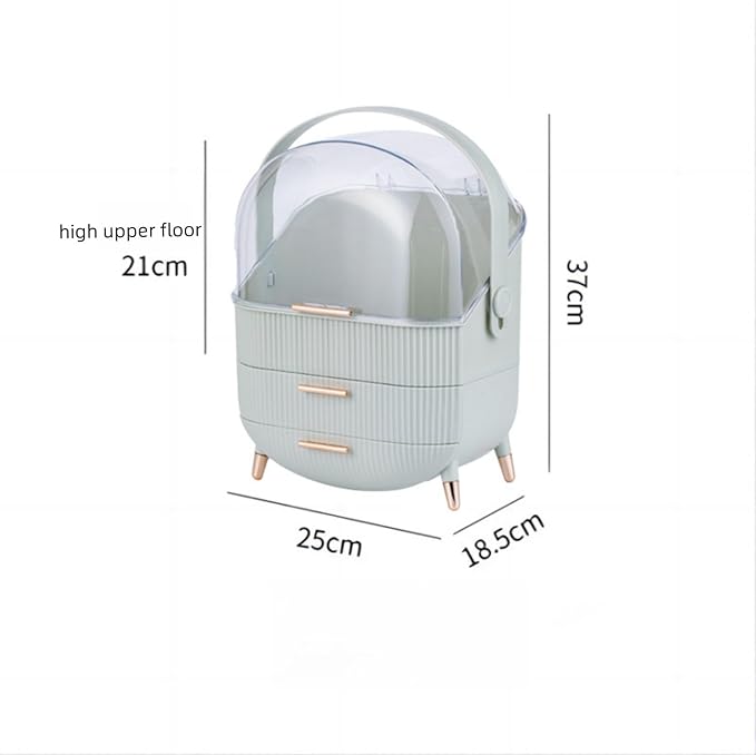 Egg Makeup Organizer, Egg Shape(Oval) Makeup Storage Box Countertop Portable Vanity Cosmetics Organizer