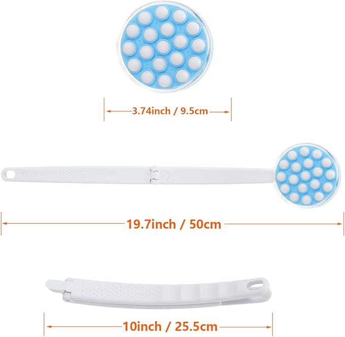 Lotion Applicators for Back - Back Lotion Applicator for Women Men Elderly - Foldable Long Handle Easy Reach Self Apply Body Cream,Sunscreen