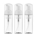 2oz Foam Pump Bottle (3PCS) Empty Travel Foaming Dispenser for Hand Soap, Lash Cleanser, Shampoo (60ml, Clear