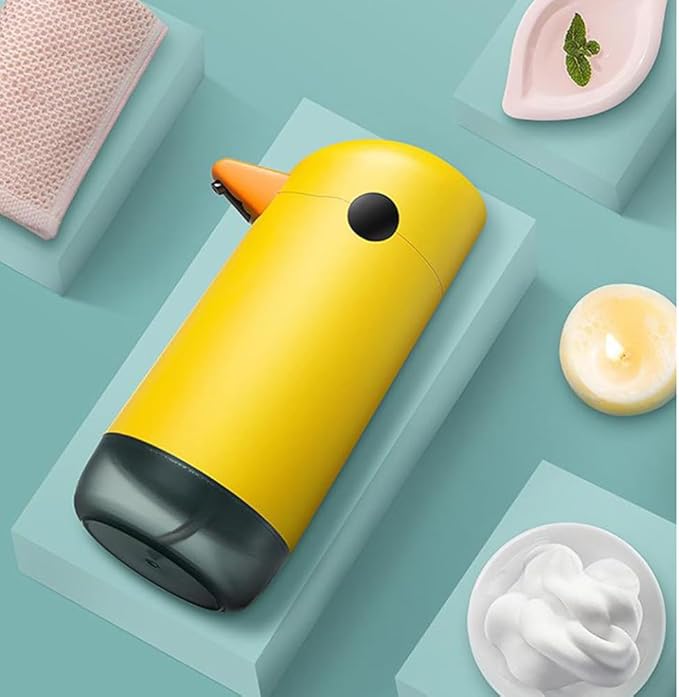 Cute Kids Soap Dispenser - Automatic Hand Foam Soap Dispenser, Touchless Foaming Shower Gel Facial Cleanser Dispenser 7.5oz/ 220ml for Bathroom Countertop, Kitchen, Office, Hotel, Preschool