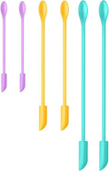 Silicone Spatula Set (6Pcs) - Mini Scraper Tool for Beauty & Food - Reach Every Last Drop, Multi-Size Spatulas for Makeup Jars, Lotion Bottles & Kitchen Containers (Color #2)