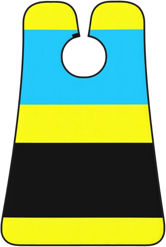 Flag Of The Sultanate Of Burongan Print Beard Bib Apron For Men, Beard Hair Catcher For Men Shaving Trimming,Beard Cape Cloth, Black