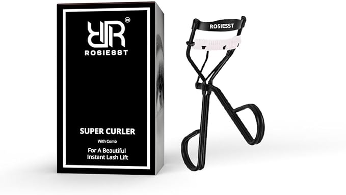 Super Eye Lash Curler with Built-in Comb, Creates Long Lasting Curl, Premium Quailty, Dual Function, Lightweight Durable Design, Beautiful Eye-Opening Curler