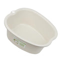 Plastic Foot Basin Feet Bath Spa Wash Bucket and Massage Sturdy Tub for Soaking Foot,Detox,Toe Nails, and Ankles,Pedicure,Portable Feet Tub Beige