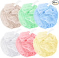 Amazerbst loofah,Shower loofah loofah Sponge,Sponge Body Scrubber for Women and Men (Grey Green Blue White Pink Yellow)