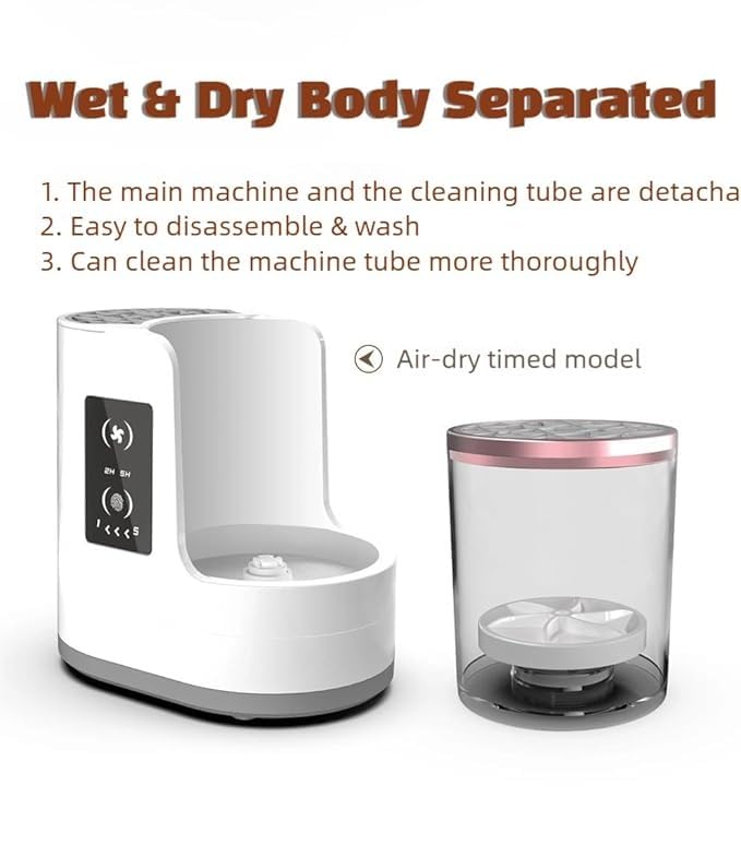 Cosmetic Brush Cleaner, Electric Makeup Brush Cleaning Machine with Silicone Mat, Automatic Spinning Brush Washer for Professional and Synthetic Brushes, Quick Cleaning Tool