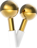 2 Pcs Ice Globes for Face & Eyes, Unbreakable Stainless Steel Cryo Sticks for Beauty Routines, Facials Cold Roller Cooling Globes for Puffiness, Wrinkles, Dark Circles, Headaches