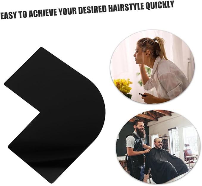 NOLITOY Hairline and Beard Shaping Tool Precision Guide Card for Symmetrical Hairline Design and Beard Styling Material Easy to Use Shape Template