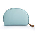 Hekyip Half Moon Cosmetic Beauty Bag for Purse Travel Handy Makeup Pouch for Women Girls (Mint)