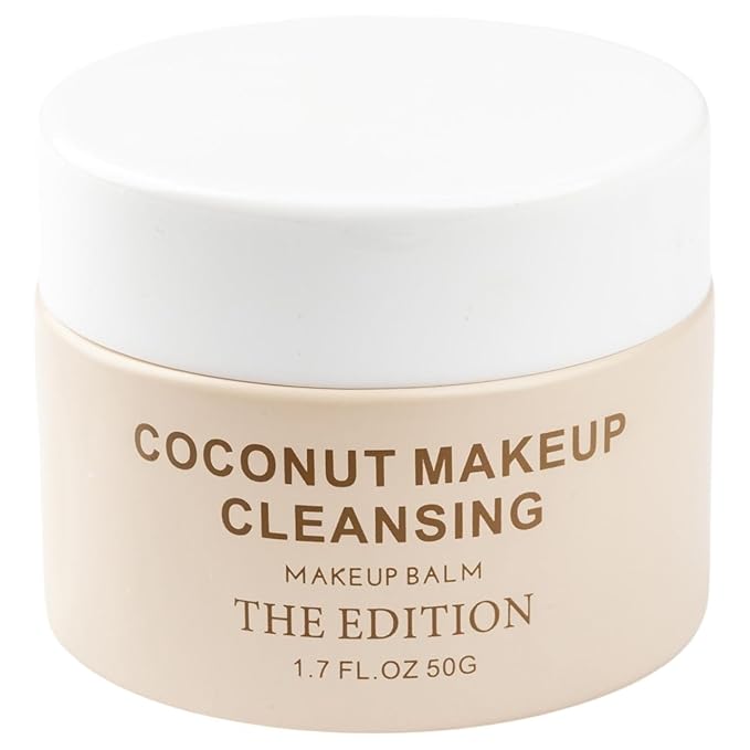 The Edition Coconut, Makeup Balm, Face Cleanser, Makeup Remover & Cleansing Balm – Gentle Face Makeup Cleanser for Waterproof Makeup, Hydrating Skincare for All Skin Types, 50g