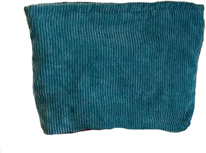 SxoSyo Cosmetic Bags for Women Makeup Bag Large Capacity Purse Travel Toiletry Zipper Storage Pouch Make up Brushes Organizer for Gifts (Corduroy, Turquoise)