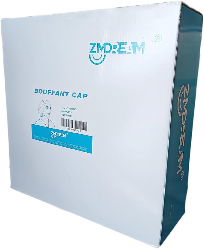 ZMDREAM Hair Nets Disposable Bouffant Cap for Food Service Beauty Latex Free