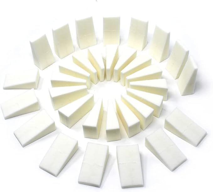 Amazon Basics Cosmetic Foam Wedges For Makeup, 32 Count (Pack of 2)