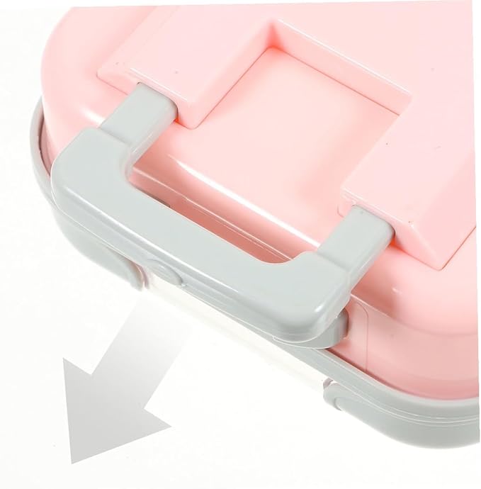 2pcs Mini Eyelash Storage Case Set, Portable False Eyelashes Organizer Suitcase with Adjustable Compartments, Lightweight Makeup Travel Cosmetic Case for Women