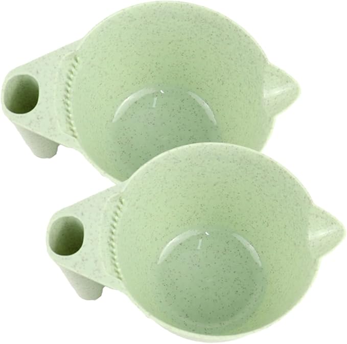 minkissy Hair Color Mixing Bowls Set of 4 with Ergonomic Handle 6.69X3.54X6.29In Portable Hair Dye Bowls for Salon Professional and Diy Home Use