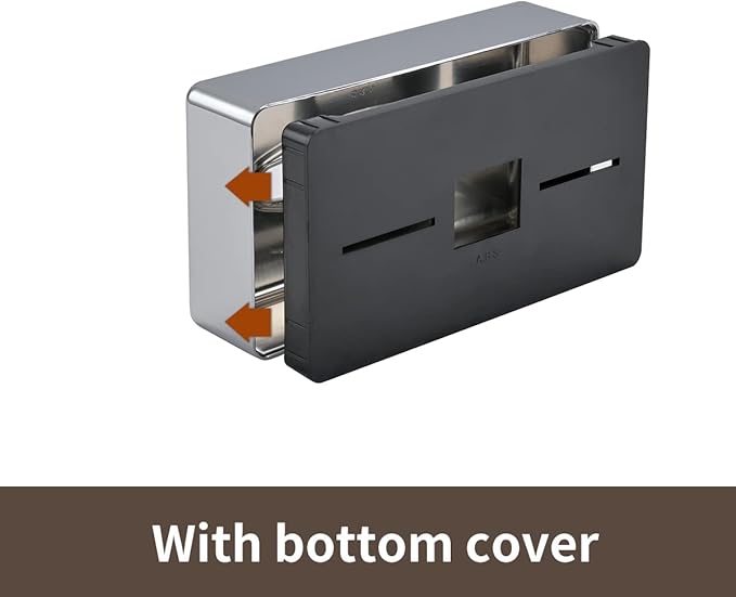 Tissue Box Cover, Rectangular Mirror Wall Mounted Facial Paper Holder Dispenser, Prefert for Storage on Bathroom Vanity, Kitchen, Night Stand, Countertops Office and Car.