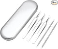 5 Pcs Blackhead Remover Comedone Extractor, Acne Removal Kit, Manual Pimple Popper Tool for Quick and Easy Removal of Pimples, Blackheads on Forehead, Facial and Nose (5 Pack)