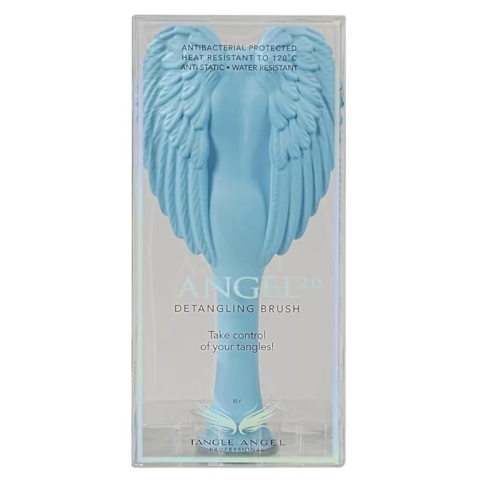 Tangle Angel Detangling Hair Brush for Women - Anti-Static Angel Wing Hair Brush for Wet&Dry Hair - Flexible Bristles Detangler Brush for Straight, Wavy&Curly Hair - Ideal Gift for Women -Pink&Gray