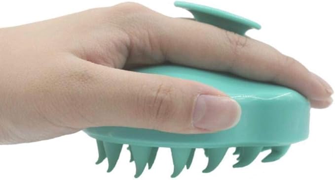 BeNat Hair Scalp Massager, Soft Silicone Bristles Scalp Brush for Woman, Men, Kids and Pets -All Hair Types Shampoo Brush