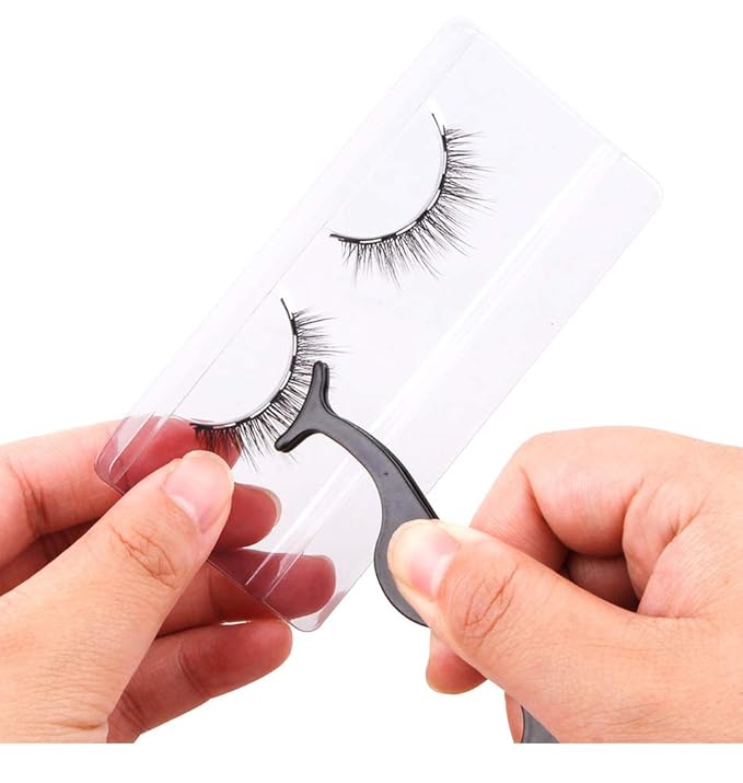 50 Pieces 25mm Rectangle Plastic Eyelash Trays Clear Lash Trays Holder Mink Lash Trays Eye Lash Tray for False Eyelashes Packaging Box Eyelash Storage Case Cosmetic Container Beauty Salons