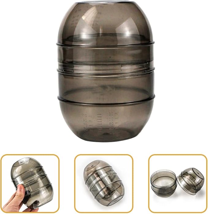 Hair Dye Color Cup with Double Measuring Scale - Hair Color Mixing Bowl for Precise Salon and Home Use - Dye Shaker Mixer for Even Blending