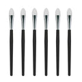 LORMAY 6 Pcs Silicone Eyeshadow and Lip Mask Makeup Brushes, Professional Tools for Applying crème or Liquid Eye Shadows and Lip Colors
