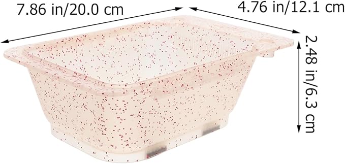 Hair Dye Mixing Bowl 7.87X4.76X2.48In Plastic Salon Hair Color Accessories Holder for Diy Coloring and Mask Application at Home or Professional Use