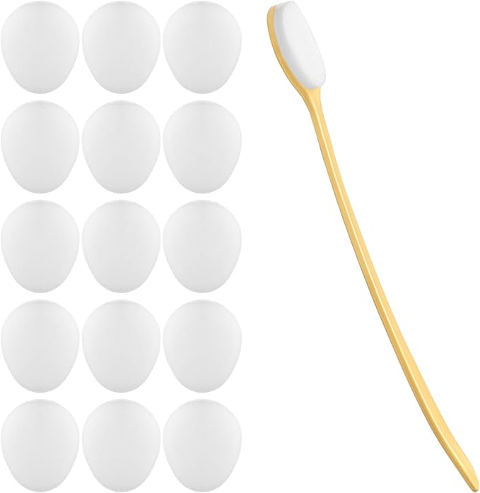 15 Pcs Replacement Pads for Back Lotion Applicator for Your Lotion Wand Self Adhesive Replacement Pads (No Applicator)