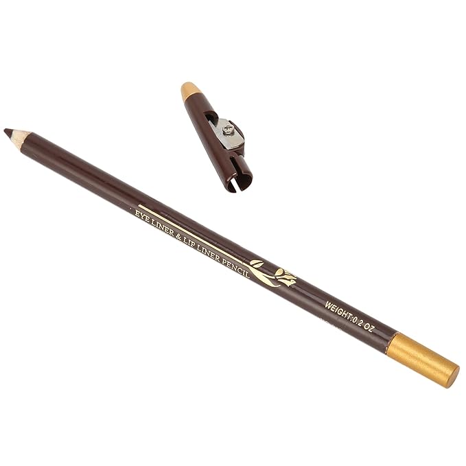 ANGGREK Beard Lineup Pen, White Hairline Pen Professional Beard Pencil Filler Household Beard Pencil Liner Shaping Styling Tool(Dark Brown)