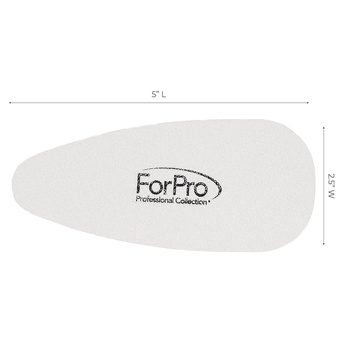 ForPro Professional Collection Amazing Pedi System Refill Strips, White, 80 Grit, Pedicure File Refills, 5” L x 2.5” W, 20-Count