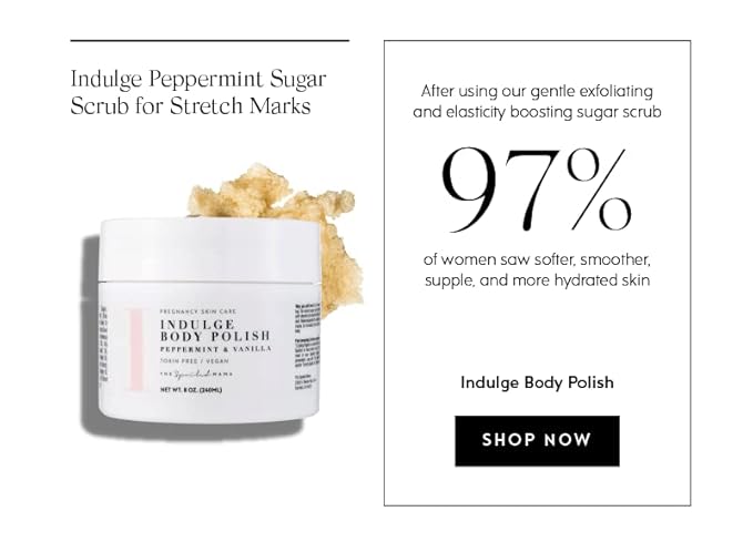 Indulge | Peppermint Body Polish for Stretch Mark Prevention ~ Safe for Pregnancy