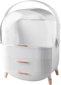 Egg Makeup Organizer, Egg Shape(Oval) Makeup Storage Box Countertop Portable Vanity Cosmetics Organizer