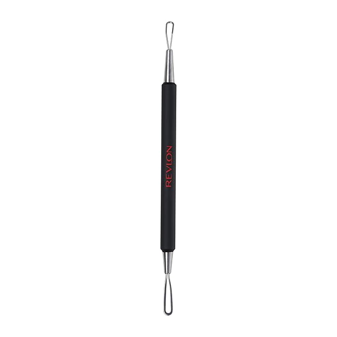 Revlon Soft-Touch Blemish Remover, Pore Extractor for Blackheads, Whiteheads, and Comedones, Pimple Popper Tool, Dual-Sided, Made of Stainless Steel, 1 Count