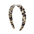 EVITA PERONI Wide Headbands for Women with Teeth Acetate Resin Hair Bands for Women's Hair No Headache Headband No Slip Hairbands-Amber