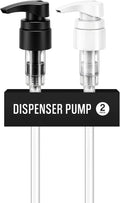 Universal Shampoo/Conditioner Dispenser Pump for Bottles, Leak Proof, Pump Top Fits 1 L/33.8 oz Bottles, 28/410 Neck Size, (Variety Pack of 2)