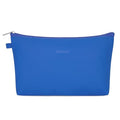 WANDF Cosmetic Bag for Women Makeup bag Organizer Mini Makeup Pouch for Purse Water Resistant Girls Gift(Pure Navy Blue)