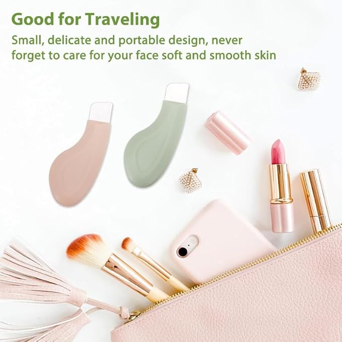 1 Pcs Blackhead Remover Tools, Silicone Face Scraper for Deep Cleansing, Nose Blackhead Remover for Women Men - Green