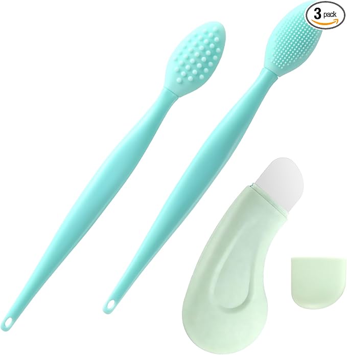 Skin Scrubber Face Spatula & Silicone Face Scrubber, Blackhead Remover Tool, Face Scrubber Skin Care Scraper Mask Applicator Spatula for Exfoliating, Massaging, Remove Blackheads, Pore Cleaning