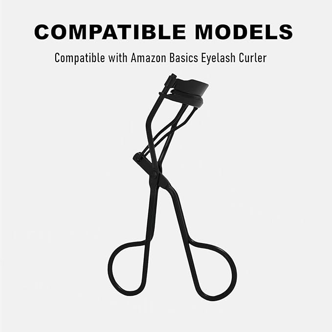 36Pack Compatible with Amazon Basics Eyelash Curler Refills,Silicone Rubber Eyelash Curler Refills Compatible with Amazon Basics.