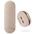 2 IN 1 Silicone Makeup Brush Holder with Beauty Make Up Sponge Holder Case：Soft Portable Cosmetic Face Brushes Holder with Upgrade Anti-Fall Out Magnetic Closure - Walnut