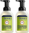 Mrs. MEYER'S CLEAN DAY Foaming Hand Soap, Lemon Verbena Scent, 10 Fl oz (Pack of 2)