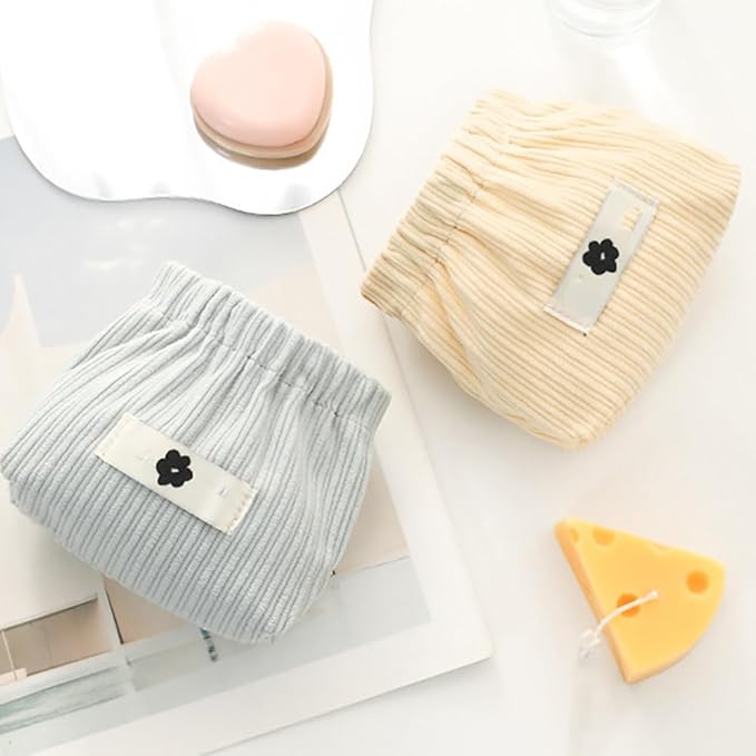 Corduroy Elastic Storage Bag, Portable Popper Organizer, Mini Makeup Bag,Ladies Lipstick Pouch, Large Capacity Wallet, Jewelry Small Objects Storage Organizer.